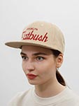 Бейсболка HOOD арт. 103-SWC001-NY001-KH Flatbush Cord (светло-бежевый / красный)